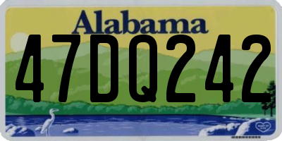 AL license plate 47DQ242