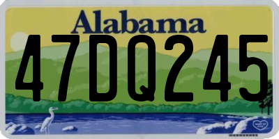 AL license plate 47DQ245