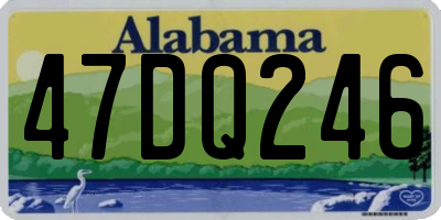 AL license plate 47DQ246