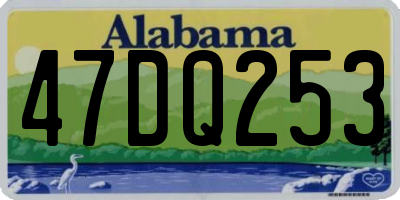 AL license plate 47DQ253