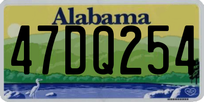 AL license plate 47DQ254