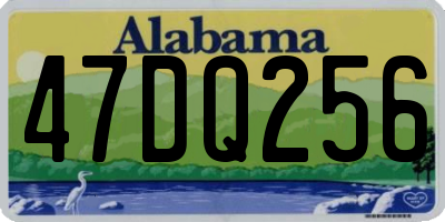 AL license plate 47DQ256