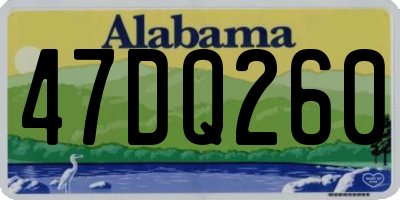 AL license plate 47DQ260
