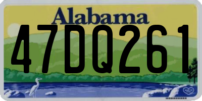 AL license plate 47DQ261