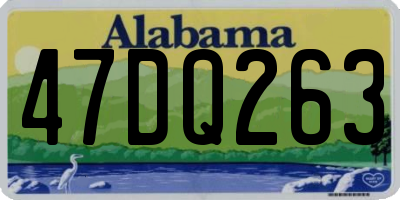 AL license plate 47DQ263