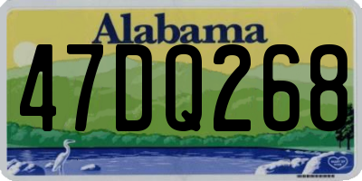 AL license plate 47DQ268