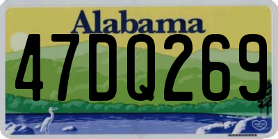AL license plate 47DQ269