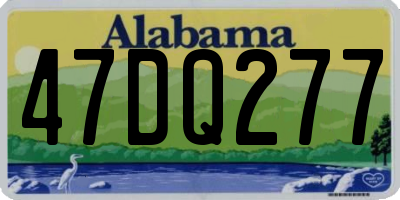 AL license plate 47DQ277