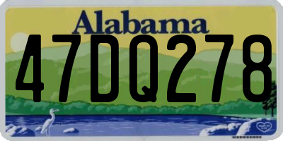 AL license plate 47DQ278