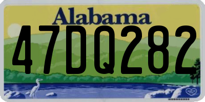 AL license plate 47DQ282