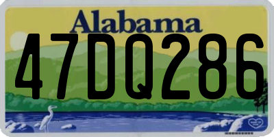 AL license plate 47DQ286