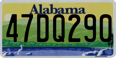 AL license plate 47DQ290