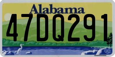 AL license plate 47DQ291