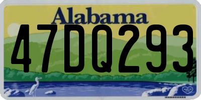 AL license plate 47DQ293