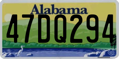 AL license plate 47DQ294