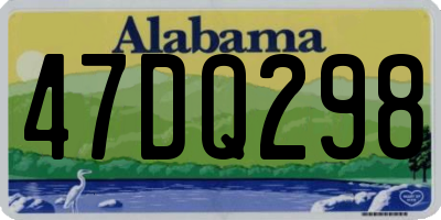 AL license plate 47DQ298