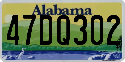 AL license plate 47DQ302