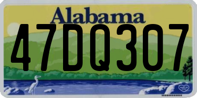 AL license plate 47DQ307