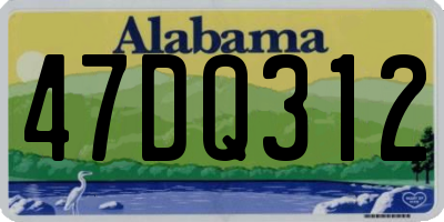 AL license plate 47DQ312
