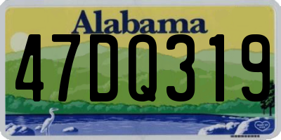 AL license plate 47DQ319