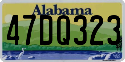AL license plate 47DQ323