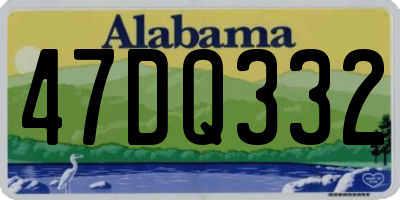 AL license plate 47DQ332