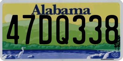 AL license plate 47DQ338
