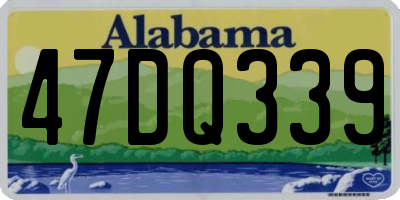 AL license plate 47DQ339