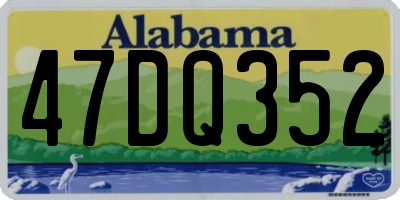 AL license plate 47DQ352