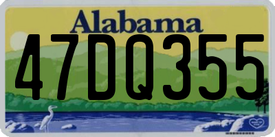 AL license plate 47DQ355