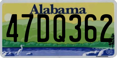 AL license plate 47DQ362