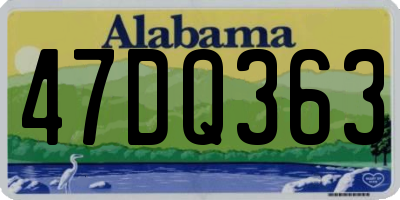 AL license plate 47DQ363