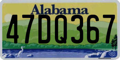 AL license plate 47DQ367