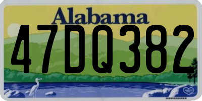 AL license plate 47DQ382