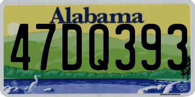 AL license plate 47DQ393