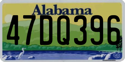 AL license plate 47DQ396