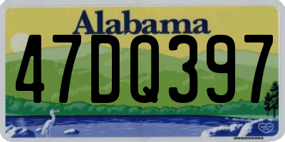 AL license plate 47DQ397