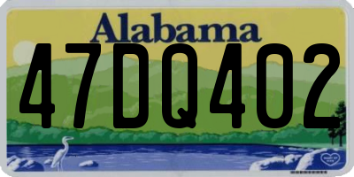 AL license plate 47DQ402