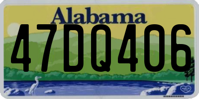 AL license plate 47DQ406