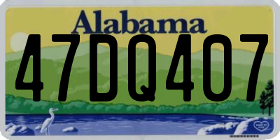 AL license plate 47DQ407