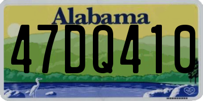 AL license plate 47DQ410