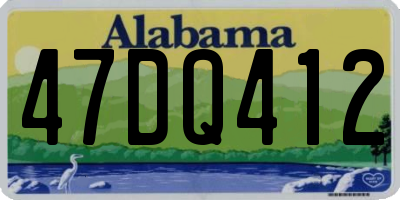 AL license plate 47DQ412