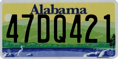 AL license plate 47DQ421