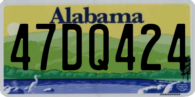 AL license plate 47DQ424