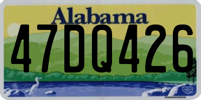 AL license plate 47DQ426