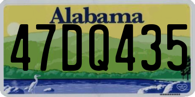 AL license plate 47DQ435