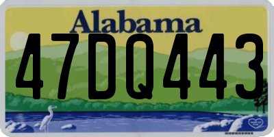 AL license plate 47DQ443