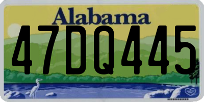 AL license plate 47DQ445