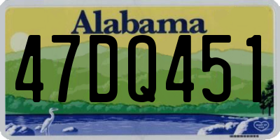 AL license plate 47DQ451