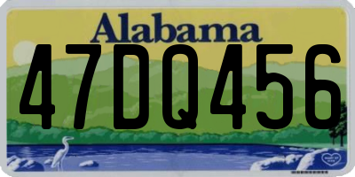 AL license plate 47DQ456